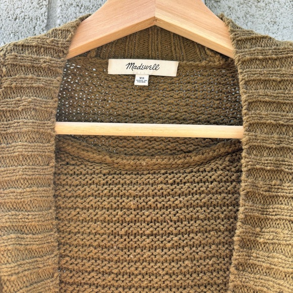 Madewell olive ruffle cardigan - Picture 5 of 5